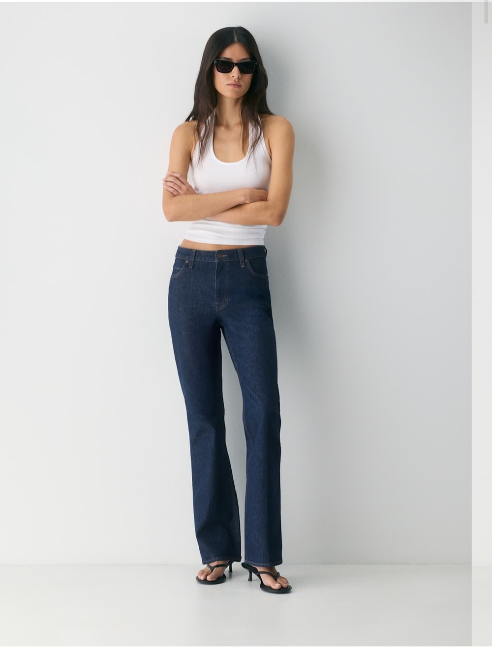Denim Forum Dark Blue Flare Jeans